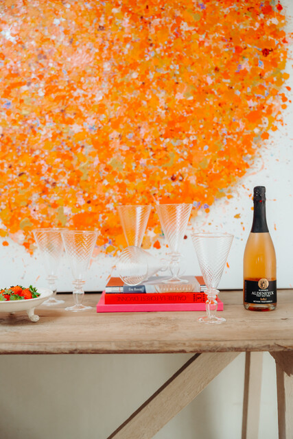 champagne flutes ...