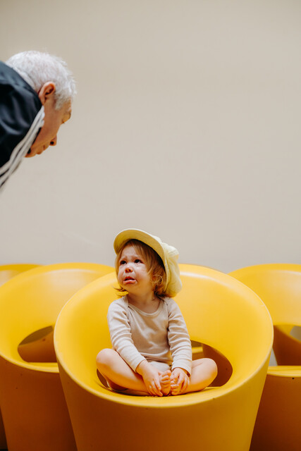 colorful set of Bruno Houssin vintage chairs ...