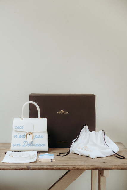 Delvaux Brillant MM, L'Humour, Ivoir Azure, limited edition ...