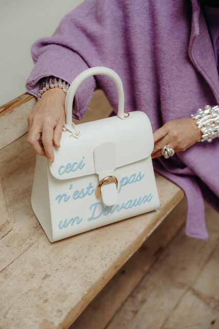 Delvaux Brillant MM, L'Humour, Ivoir Azure, limited edition ...