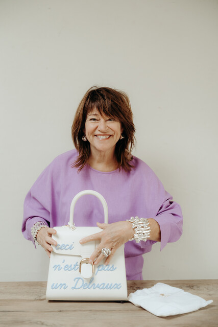 Delvaux Brillant MM, L'Humour, Ivoir Azure, limited edition ...