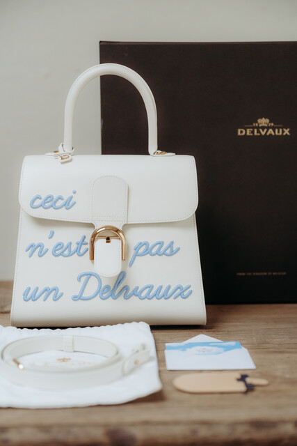 Delvaux Brillant MM, L'Humour, Ivoir Azure, limited edition ...