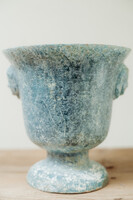 enameled cast iron vase de Rouen ...