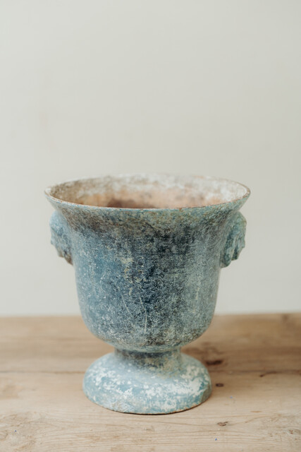 enameled cast iron vase de Rouen ...