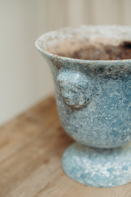 enameled cast iron vase de Rouen ...