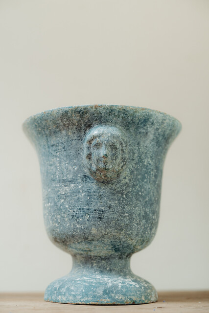 enameled cast iron vase de Rouen ...