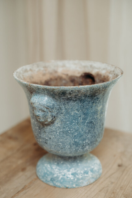 enameled cast iron vase de Rouen ...