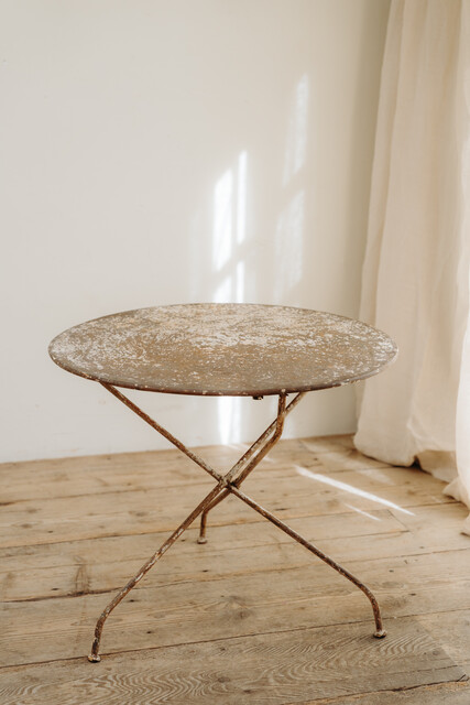 french foldable iron garden table ...