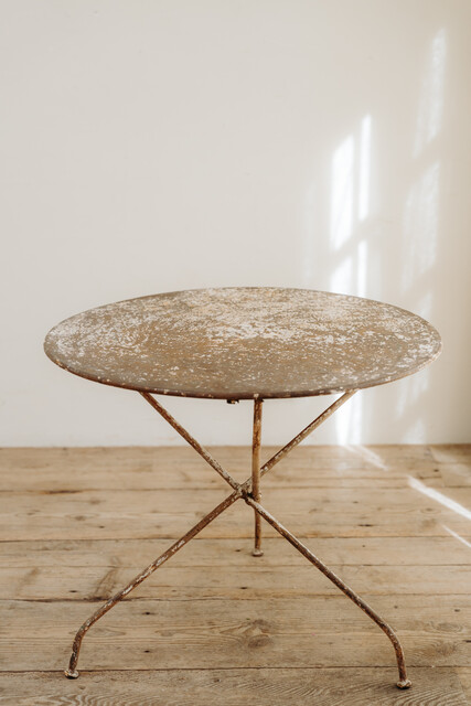 french foldable iron garden table ...