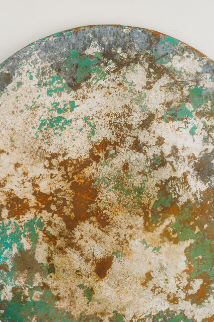 French iron garden table ... lovely worn patina ...