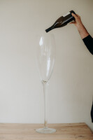 ideal gift for champagne lovers ... xl glass flute ...