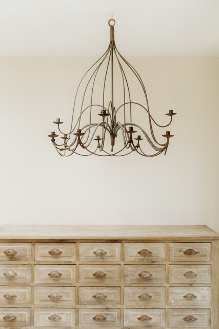 iron chandelier for candles ...