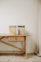 Italian greenglazed terra cotta vases/urns/jars ...