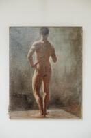 Male nude .. oil on canvas