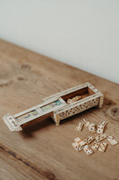 Napoleontic domino box ...bone and pigment ..