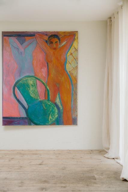 Oil on canvas by french artist jacqueline gainon