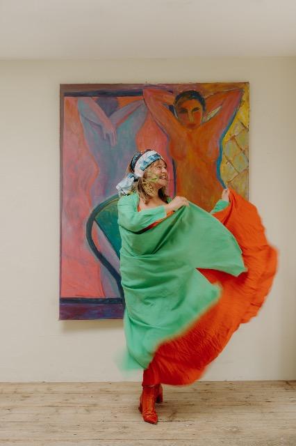 Oil on canvas by french artist jacqueline gainon