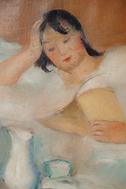 oil on canvas by Henry Ottmann .. French artist ...