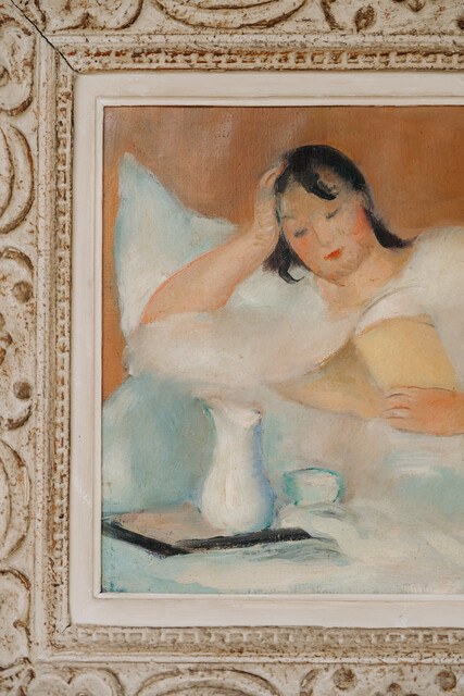 oil on canvas by Henry Ottmann .. French artist ...