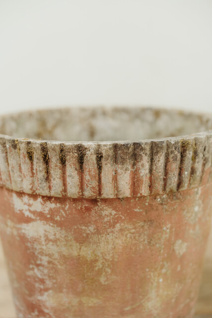 pair of concrete planters/jardinières ...