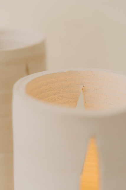 pair of contemporary ceramic lamps ...