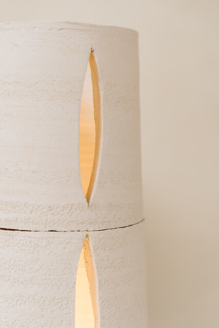 pair of contemporary ceramic lamps ...