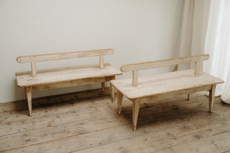pair of Swedish benches .... 