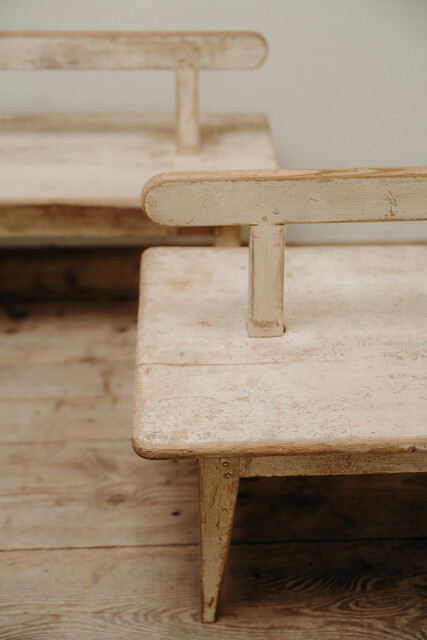 pair of Swedish benches .... 