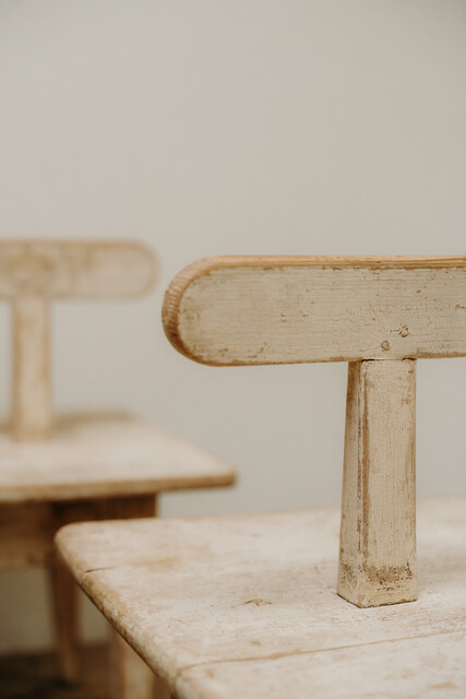 pair of Swedish benches .... 