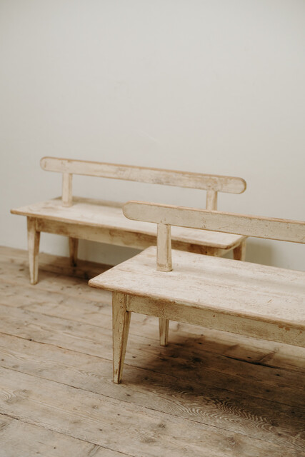 pair of Swedish benches .... 