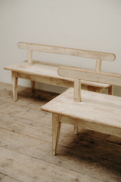 pair of Swedish benches .... 