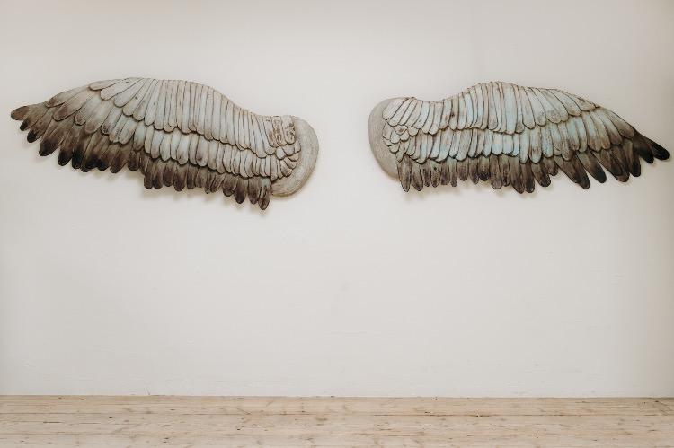 Pair of wooden wings ..