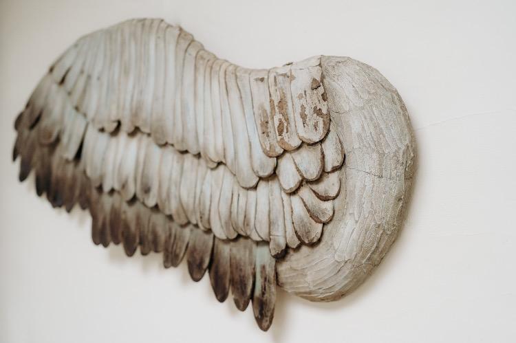 Pair of wooden wings ..