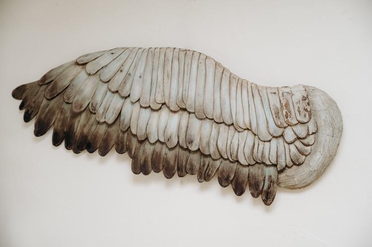 Pair of wooden wings ..