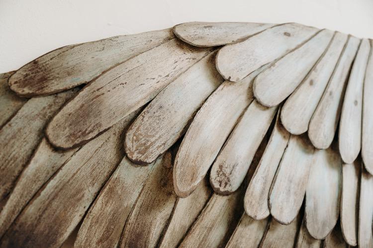 Pair of wooden wings ..