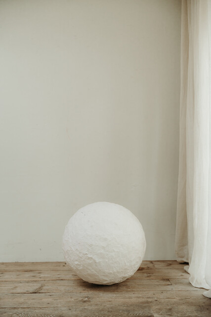 papier mâché balls .... 