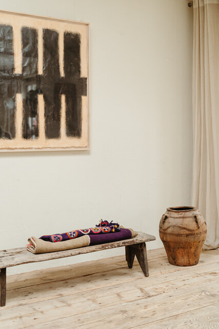 patina/terra cotta/art and fabrics ...