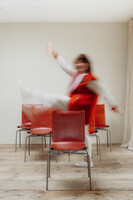 red leather chairs ...