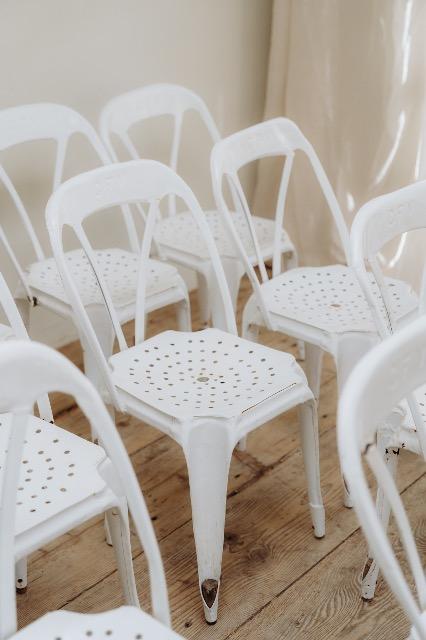 Set French Multipl's iron chairs, 1935