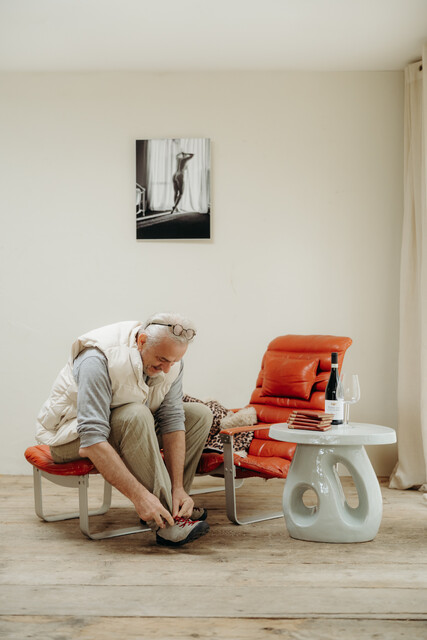 soft grey glazed ceramic coffee/side table ...