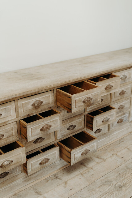 solid oak xxl chest of drawers ... 