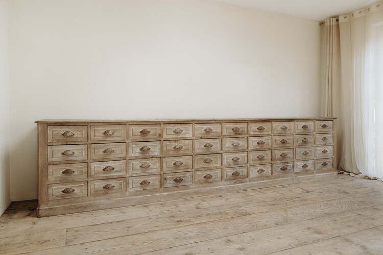 solid oak xxl chest of drawers ... 