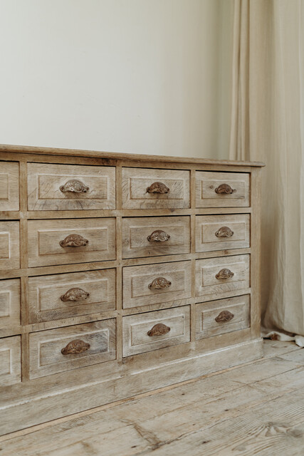 solid oak xxl chest of drawers ... 