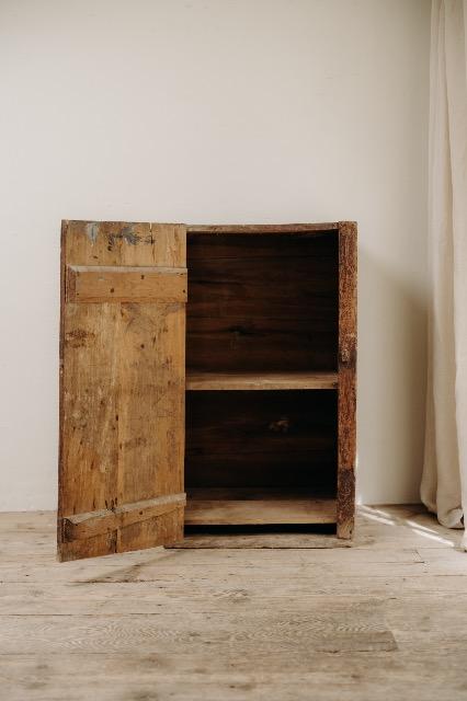 Spanish cabinet .. rests of old paint .. 
