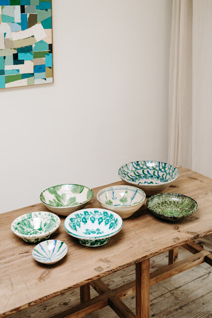 Spanish ceramics ... green makes happy ! 