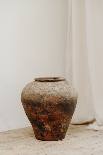Spanish terracotta vase ...