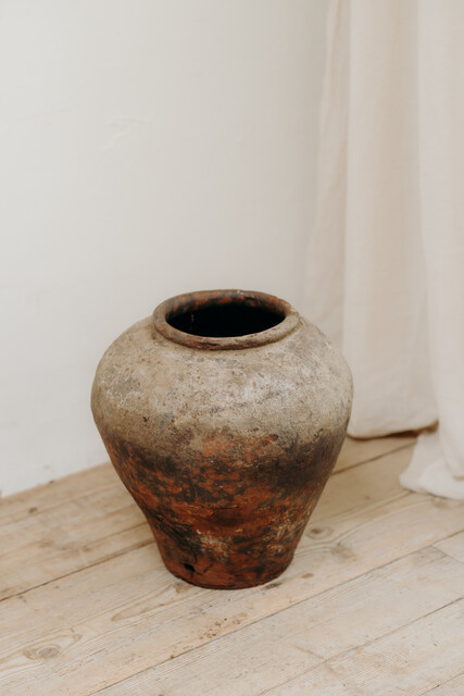 Spanish terracotta vase ...