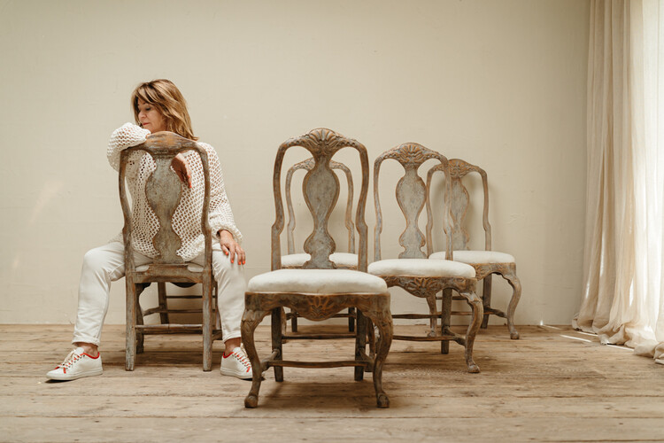 swedish rococo chairs ... 