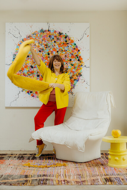 vintage white leather Gerard Van den Bergh fauteuil ...