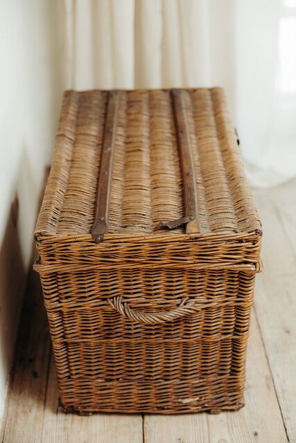 wicker basket ...